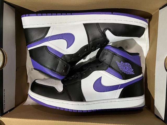 Women Jordan Shoes 1 Grade AAA Dark Iris - Click Image to Close